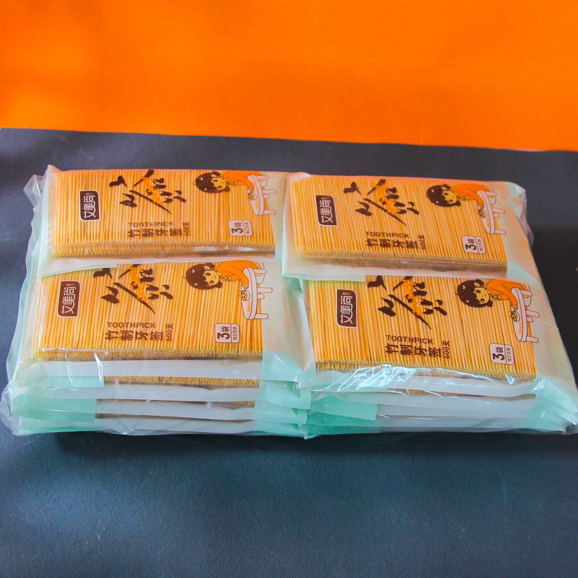 Bagged Toothpicks 3 Pack 600 Pcs